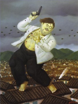 Fernando Botero Painting - Muerte de Pablo EscobarFernando Botero